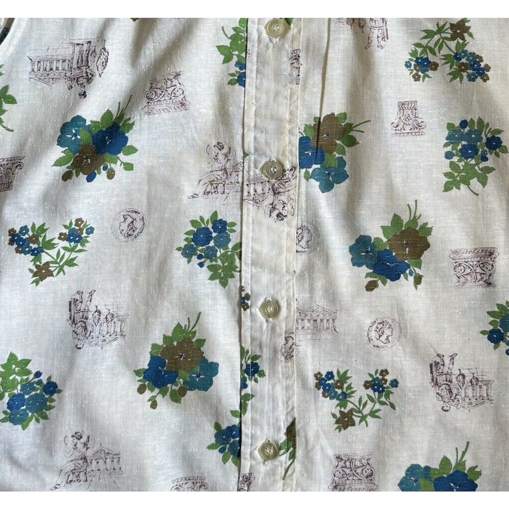 Vintage Floral Print Sleeveless Dress Size 7/8 - Picture 15 of 15